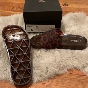 J.Crew Tortoise Pool Slide Sandals 6